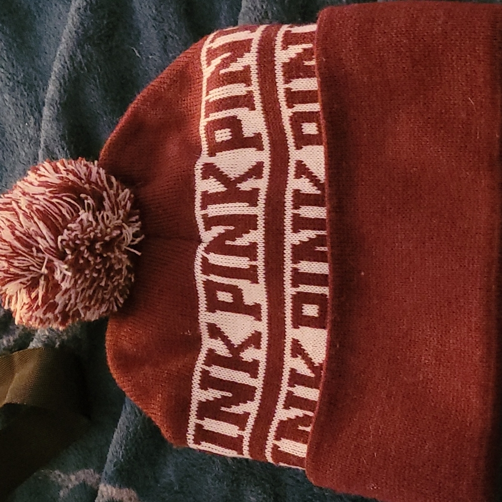 Pink beenie